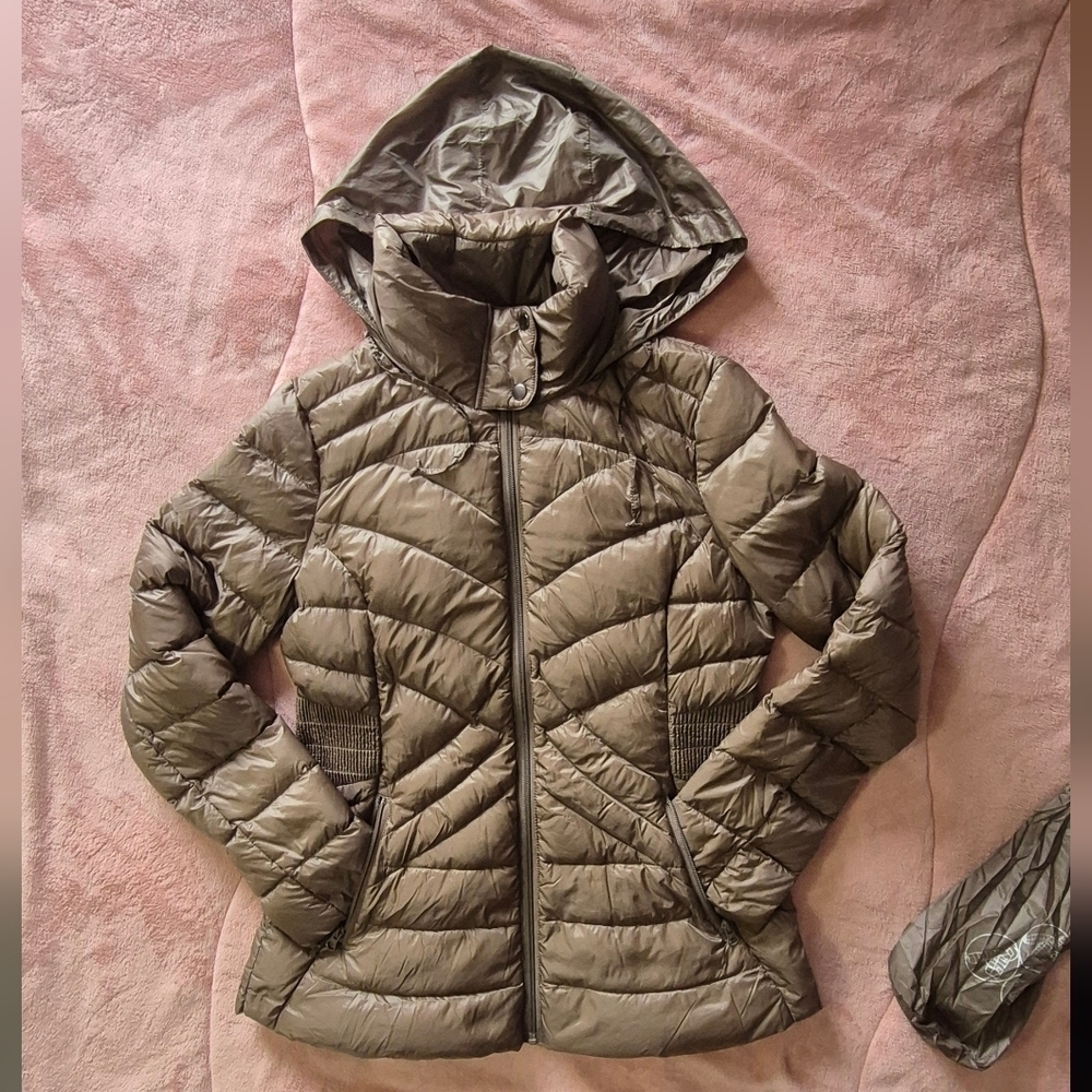 a.n.a Women's Puffer Jacket - Taupe